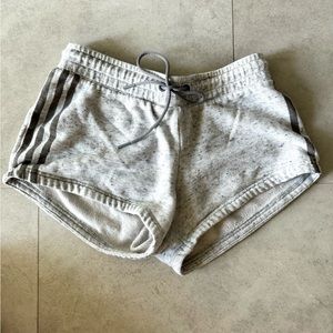 Grey Cotton Adidas Shorts